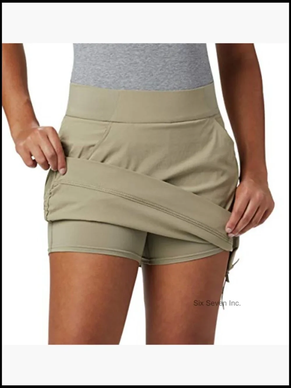 Skort with UV Protection, Water Resistant, 2-Way Stretch, Built-in Shorts